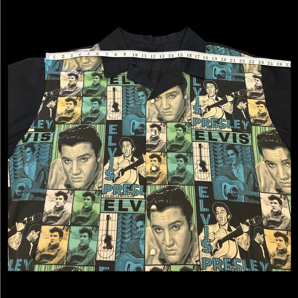 RARE VINTAGE 1960’s Elvis Presley Enterprises Patchwork Shirt Bowling Shirt EPE - Picture 6 of 9